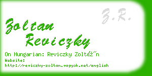 zoltan reviczky business card